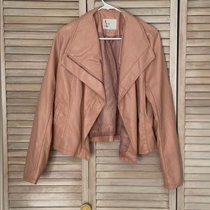 Faux Leather Moto Jacket
